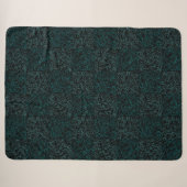 Terrain Pattern Green 01bx4.Black Sherpa Deken (Voorkant (horizontaal))