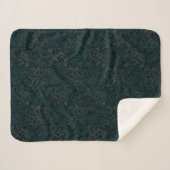 Terrain Pattern Green 01bx4.Black Sherpa Deken (Voorkant (horizontaal))