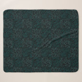 Terrain Pattern Green 01bx4.Black Sherpa Deken (Voorkant (horizontaal))