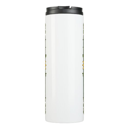 Terrapin And Black Eyed Susan Flowers Art Nouveau  Thermosbeker (Achterkant)