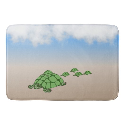 Terrapin Familie reizen Badmat (Voorkant)