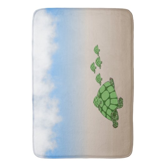 Terrapin Familie reizen Badmat (Voorkant Verticaal)