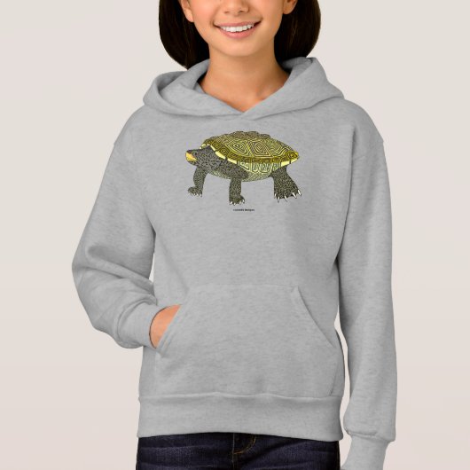 Terrapin (levendig) - Meisjes Hoodie (Voorkant)