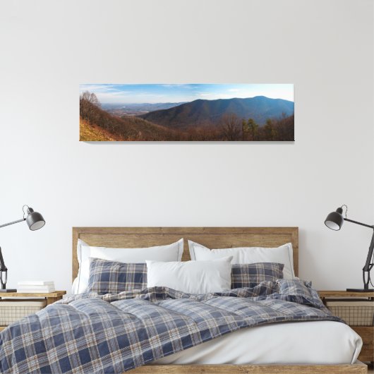 Terrapin Mountain in Autumn, Virginia Canvas Afdruk (Insitu (Slaapkamer))