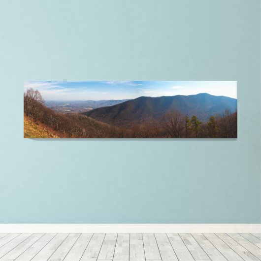 Terrapin Mountain in Autumn, Virginia Canvas Afdruk (Insitu (Houten vloer))