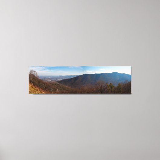 Terrapin Mountain in Autumn, Virginia Canvas Afdruk (Voorkant)