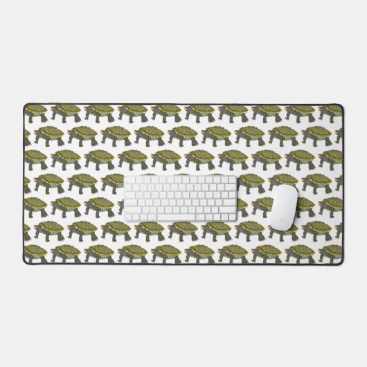 Terrapin (patroon wit) - Bureaumat (Keyboard & Muis)