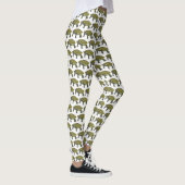 Terrapin (patroon wit) - Dames Leggings (Rechts)