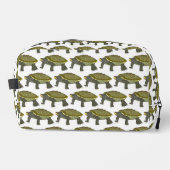 Terrapin (patroon wit) - Dopp Kit Toilettasje (Voorkant)