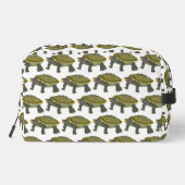 Terrapin (patroon wit) - Dopp Kit Toilettasje (Achterkant)