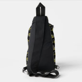 Terrapin (patroon zwart) - Sling Backpack Bag (Achterkant)