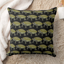 Terrapin (pattern black) - Pillow Kussen