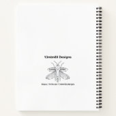 Terrapin (pattern white) - Notebook Notitieboek (Achterkant)