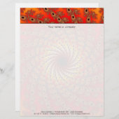 Terrapin Spin Fractal Art Briefhoofd (Voorkant / Achterkant)