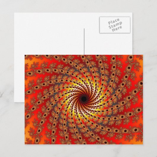 Terrapin Spin Fractal Art Briefkaart (Voorkant / Achterkant)