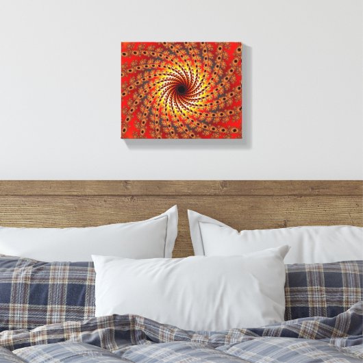 Terrapin Spin Fractal Art Canvas Afdruk (Insitu (Slaapkamer))