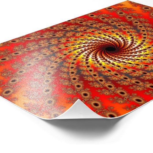 Terrapin Spin Fractal Art Foto Afdruk (Hoek)