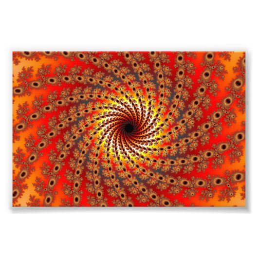 Terrapin Spin Fractal Art Foto Afdruk (Voorkant)