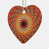 Terrapin Spin Fractal Art Keramisch Ornament (Links)
