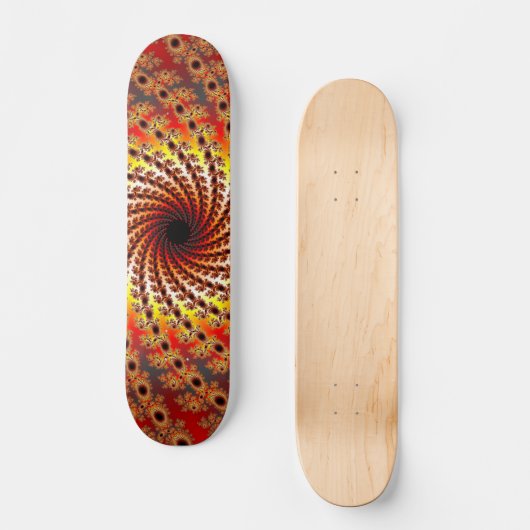 Terrapin Spin Fractal Art Persoonlijk Skateboard (Voorkant)