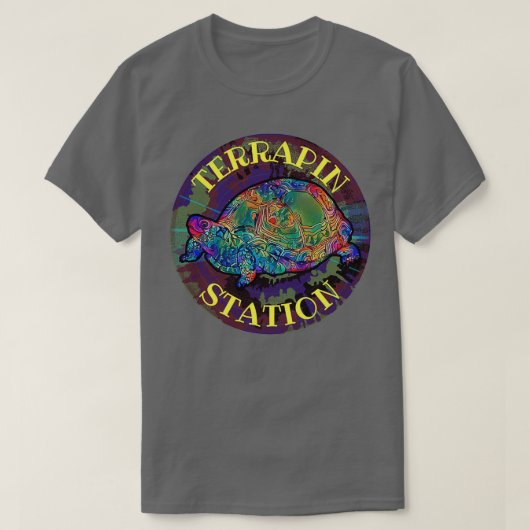 Terrapin Station Trippy Retro Turtle at Night 1 T-shirt (Design voorkant)