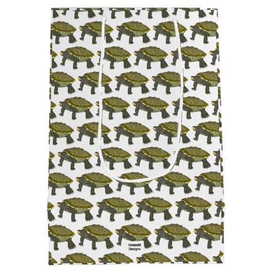 Terrapin (wit) - Cadeautas (Achterkant)