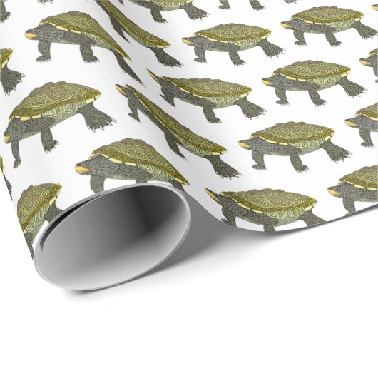 Terrapin (wit) - Inpakpapier (Rol Hoek)