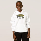 Terrapin (wit) - Jongens Hoodie (Voorkant volledig)