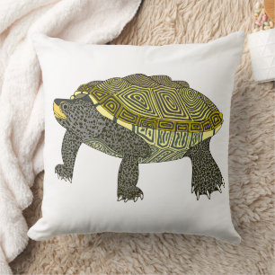 Terrapin (wit) - Kussen