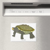 Terrapin (wit) - Rechthoekige magneet (Insitu (Vaatwasser))