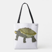 Terrapin (wit) - Tote Tas (Achterkant)