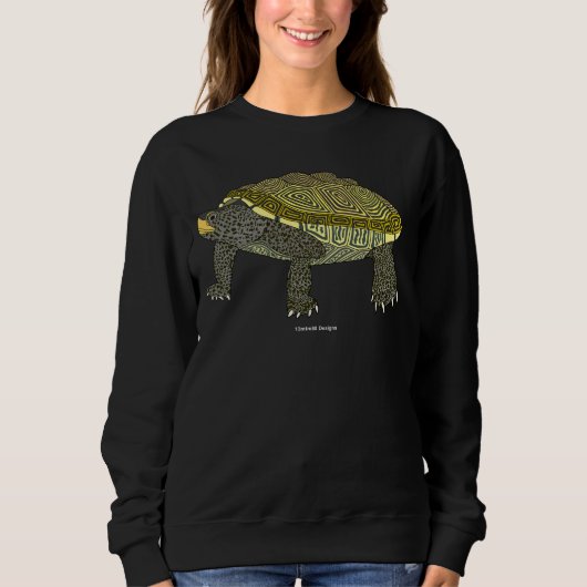 Terrapin (zwart) - Dames sweatshirt (Voorkant)