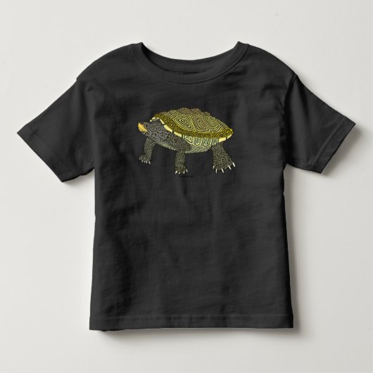 Terrapin (zwart) - Peuter T-shirt (Voorkant)