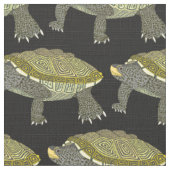 Terrapin (zwart) - Polyester Weave Stof (Close Up)