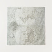 Terraquous Wereldbol door Samuel Dunn | 1787 Wandkleed (Voorkant (horizontaal))