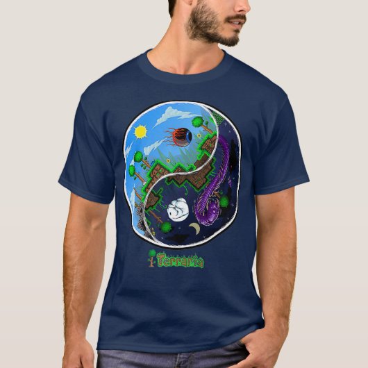 Terraria Night and Day T-shirt (Voorkant)