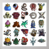 Terrarias All Boss Poster (Voorkant)