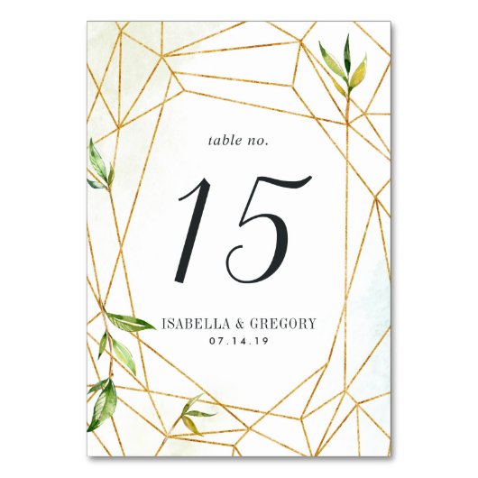 Terrarium | Aangepaste Kaart tabelnummer (Achterkant)