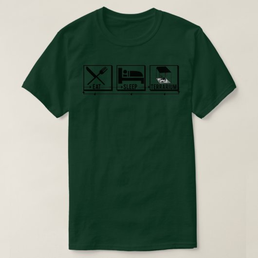 Terrarium-aquariumreptielen lieren terari t-shirt (Design voorkant)