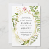 Terrarium bruiloft uitnodiging (Voorkant)