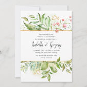 Terrarium bruiloft uitnodiging (Voorkant)