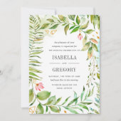Terrarium bruiloft uitnodiging (Voorkant)