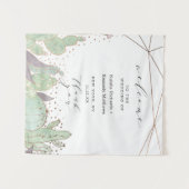 Terrarium Cactus & Succulenten Trouw Welkom Wandkleed (Voorkant (horizontaal))