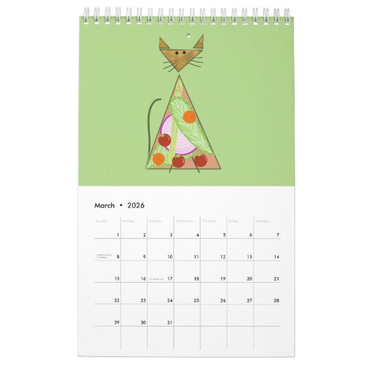 Terrarium Display Cat Calendar Kalender (Mar 2026)