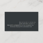 Terrarium Geometric Botanical Visitekaartje (Achterkant)