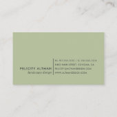 Terrarium | Geometrisch botanisch Visitekaartje (Achterkant)