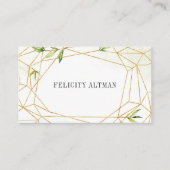 Terrarium | Geometrisch botanisch Visitekaartje (Voorkant)