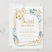 Terrarium Geometrisch Lijst Gouden Vlinder Sweet 1 Kaart (Voorkant)