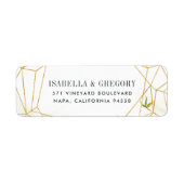 Terrarium | Geometrisch retouradres Etiket (Voorkant)