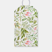 Terrarium Geometrische Waterverf Wedding Favor Cadeaulabel (Achterkant)